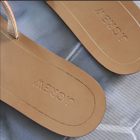 J. Crew Isla iridescent crosshatch slides 10 - Picture 3 of 4